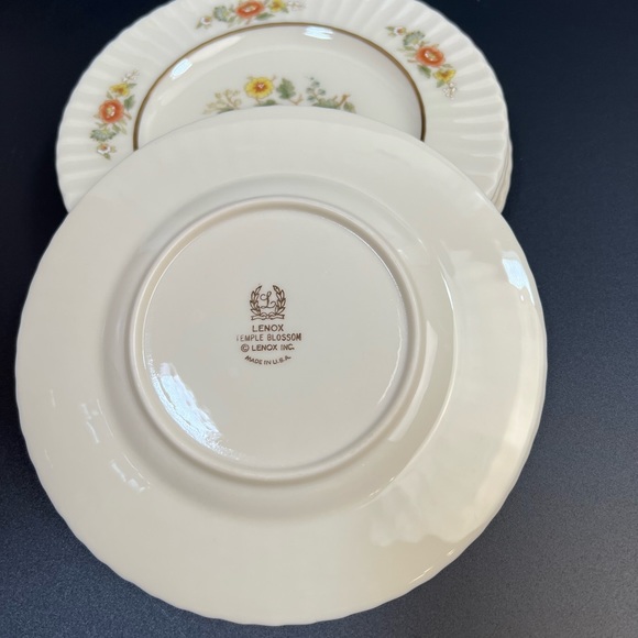 LENOX Temple Blossom Bread Plate Set of Four - Picture 5 of 8